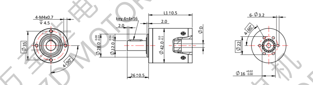 OT-42LGP行星齿轮箱-齿轮箱-万至达电机