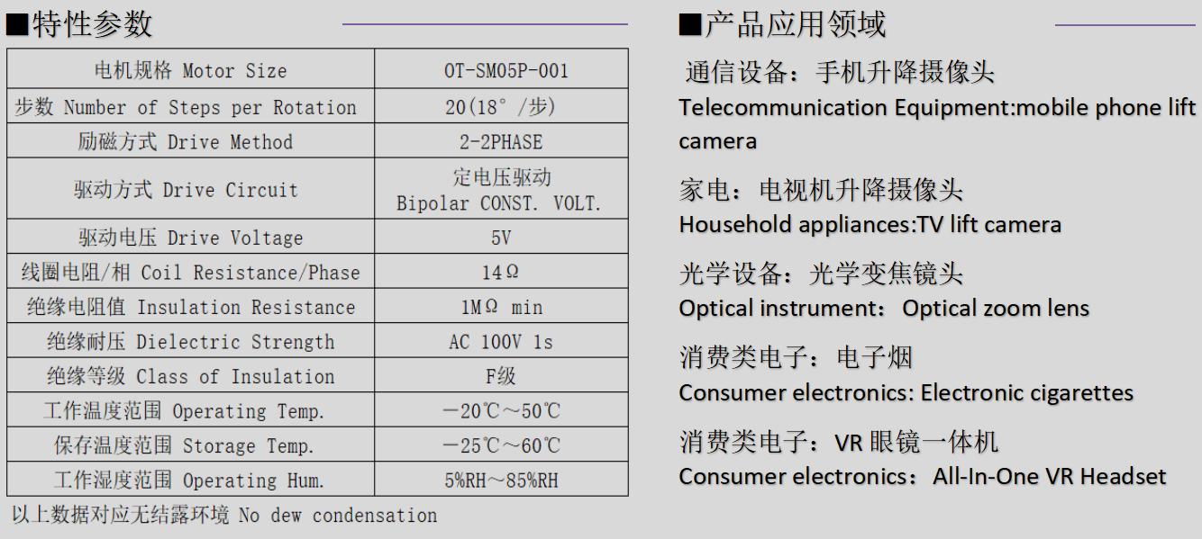 OT-SM05步进电机_5mm微型步进电机_镜头马达-万至达电机