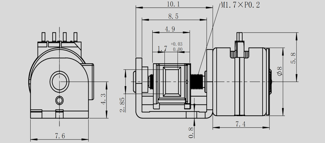 OT-SM8.0XL-001步进电机_激光投影仪电机-万至达电机