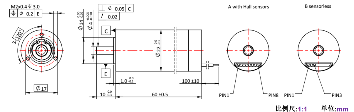 ECS 高速 2260空心杯无刷电机-万至达电机